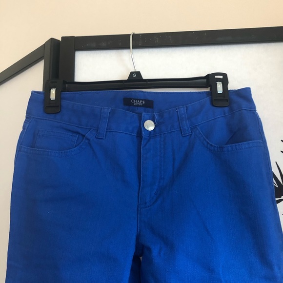 Royal Blue Straight Leg Jeans - Picture 2 of 6